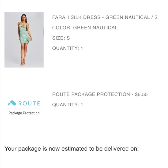 Retrofete SER.O.YA Farrah Silk Dress Green Nautical Small NWT - Picture 6 of 10